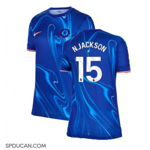 Zenski Nogometni Dres Chelsea Nicolas Jackson #15 Domaci 2024-25 Kratak Rukav